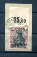 Saar 38y POR OBERRAND  Gest. Luxusbriefstück BPP (78077 - Storia Postale