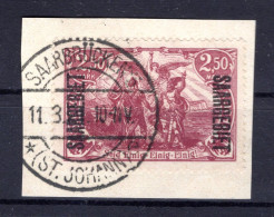 Saar 43d Herrlich Auf Gest. Luxusbriefstück BPP 65EUR (K4686 - Storia Postale