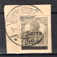 Saar 2Ia Herrlich Auf Gest. Luxusbriefstück BPP 35EUR (80119 - Storia Postale