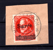 Saar 20aAI ABART Gest. Luxusbriefstück BPP (T1451 - Storia Postale