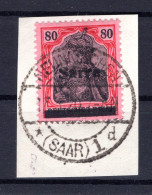 Saar 16III Herrlich Auf Gest. Luxusbriefstück BPP 380EUR (K4141 - Cartas & Documentos