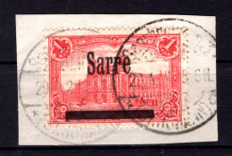 Saar 17AII Tadellos Gest. Luxusbriefstück BPP 100EUR (L6981 - Lettres & Documents