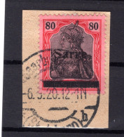 Saar 16III Herrlich Auf Gest. Luxusbriefstück BPP 380EUR (16957 - Lettres & Documents