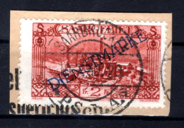 Saar DIENST 21XV ABART Gest. Luxusbriefstück (L6742 - Storia Postale