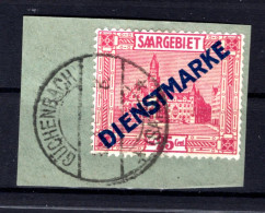 Saar Dienst 14IPFX ABART Gest. Luxusbriefstück 35EUR (L9564 - Lettres & Documents