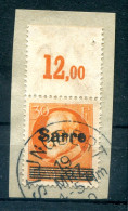 Saar 23 OR OBERRAND  Gest. Luxusbriefstück (77846 - Storia Postale