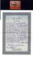 Saar 159III ABART Gest. Luxusbriefstück 400EUR (L6683 - Cartas & Documentos