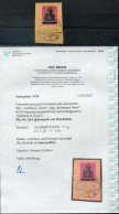 Saar 16I Herrlich Auf Gest. Luxusbriefstück+gepr. ATTEST 360EUR (T1169 - Cartas & Documentos