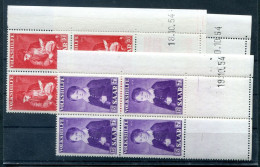 Saar 354/56 Bru DRUCKDATUM Im ECKRAND-VB ** MNH POSTFRISCH (L2294 - Ungebraucht