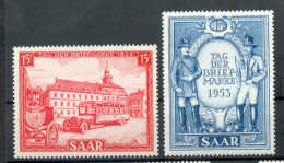 Saar 342+349 LUXUS** MNH POSTFRISCH (71013 - Ungebraucht