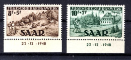 Saar 262II+263II/V ABART ** MNH POSTFRISCH (L2421 - Ungebraucht