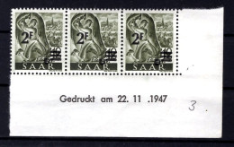 Saar 229ZII Bru Einmal Gefaltet ** MNH POSTFRISCH (L6593 - Ungebraucht