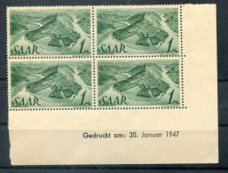 Saar 228 Bru Mit DRUCKDATUM ** MNH POSTFRISCH (79338 - Ungebraucht