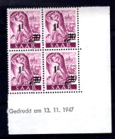 Saar 228 Br Mit Druckdatum ** MNH POSTFRISCH (L6611 - Ungebraucht