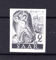 Saar 226IIfAU UNGEZÄHNT ** MNH POSTFRISCH 200EUR (K1998 - Ungebraucht