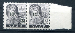 Saar 226II Rechts Aufdruck Nicht Durchbalkt ** MNH POSTFRISCH (L2273 - Ungebraucht