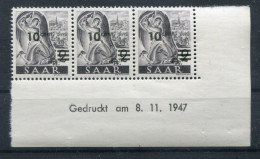 Saar 226 Bru Mit DRUCKDATUM ** MNH POSTFRISCH (79334 - Ungebraucht