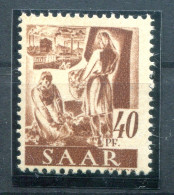 Saar 218II ABART ** MNH POSTFRISCH (L2241 - Ungebraucht