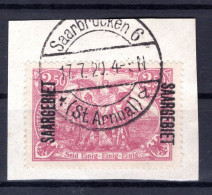 Saar 43a ABART Gest. BPP 75EUR (K4159 - Oblitérés