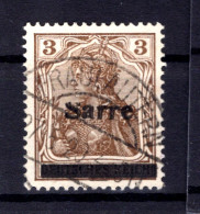 Saar 3III PFY ABART Gest. BPP 20EUR (T5805 - Oblitérés