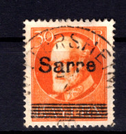 Saar 23G ABART Gest. BPP 75EUR (T1400 - Oblitérés