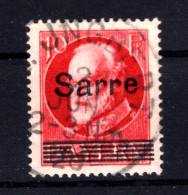 Saar 19CI ABART Gest. BPP 10EUR (T0941 - Oblitérés