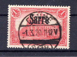 Saar 17AII Gute Type Gest. BPP 100EUR (AA0520 - Oblitérés