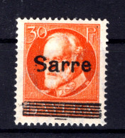 Saar 23FI ABART ** MNH POSTFRISCH BPP 110EUR (T3863 - Ungebraucht