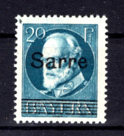 Saar 21AII ABART ** MNH POSTFRISCH BPP (T1384 - Ungebraucht