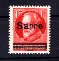 Saar 20cD ABART ** MNH POSTFRISCH BPP (T1455 - Ungebraucht