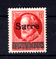 Saar 20cA ABART ** MNH POSTFRISCH BPP (T1621 - Neufs