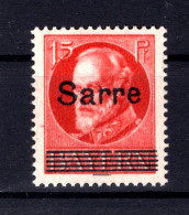 Saar 20cA ABART ** MNH POSTFRISCH BPP (T1371 - Ungebraucht