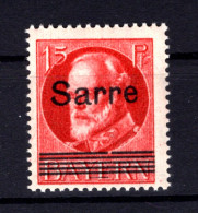 Saar 20cA ABART ** MNH POSTFRISCH BPP (T1381 - Neufs