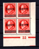 Saar 20b PlNr+PFI+H ABART ** MNH POSTFRISCH BPP (T1372 - Neufs