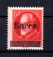 Saar 19HI ABART ** MNH POSTFRISCH BPP (T0938 - Ungebraucht