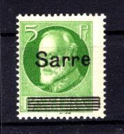 Saar 18DI ABART ** MNH POSTFRISCH BPP (T1478 - Unused Stamps