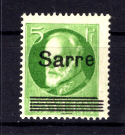 Saar 18BI ABART ** MNH POSTFRISCH BPP (T1473 - Unused Stamps