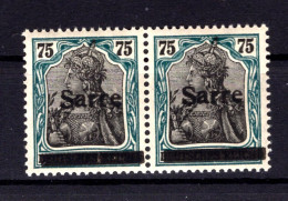 Saar 15IQII ABART ** MNH POSTFRISCH BPP (T1431 - Nuevos