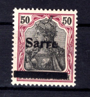 Saar 13yQI ABART ** MNH POSTFRISCH BPP (T1571 - Unused Stamps