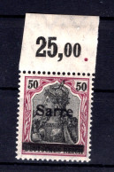 Saar 13y OBERRAND Mit Falz,sonst ** MNH POSTFRISCH BPP (T1671 - Neufs