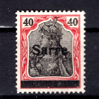 Saar 12bJ ABART ** MNH POSTFRISCH BPP (T1547 - Unused Stamps