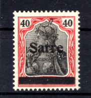 Saar 12bB ABART ** MNH POSTFRISCH BPP (T1538 - Unused Stamps