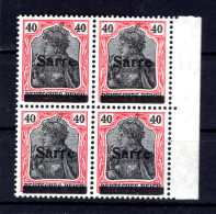 Saar 12aIKII ABART ** MNH POSTFRISCH BPP (T1543 - Unused Stamps