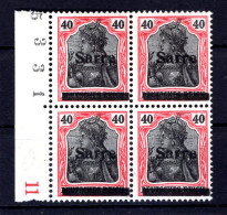 Saar 12aIB ABART ** MNH POSTFRISCH BPP 52++EUR (T1534 - Neufs