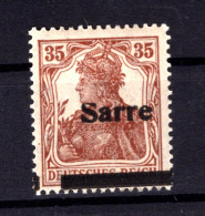 SAAR 11I PFE ABART ** MNH POSTFRISCH BPP (T1955 - Unused Stamps