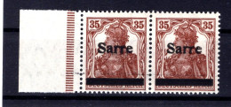 SAAR 11I PFQI ABART ** MNH POSTFRISCH BPP (T1959 - Neufs