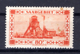 Saar 116I ABART ** MNH POSTFRISCH BPP 80EUR (K3971 - Unused Stamps