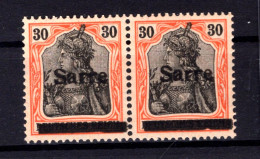 SAAR 10I PFH, J ABART ** MNH POSTFRISCH BPP 205EUR (T1965 - Ungebraucht