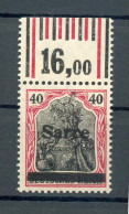 Saar 12aI WOR OBERRAND** MNH POSTFRISCH BPP 25EUR (73378 - Unused Stamps