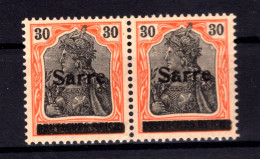 SAAR 10I PFOI,NI ABART ** MNH POSTFRISCH BPP 170EUR (T1966 - Ongebruikt